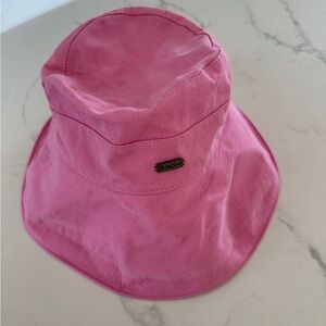 Pink Sun and Sand Cotton Bucket Hat